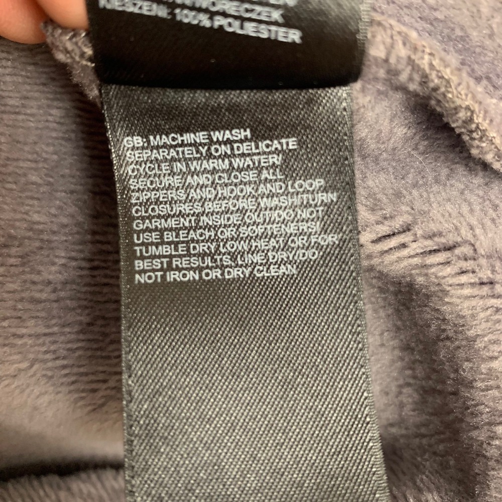 The North Face Fleece Jacket Womens M Gray Full Zip Mock Neck Softshell SOFT - Picture 8 of 10